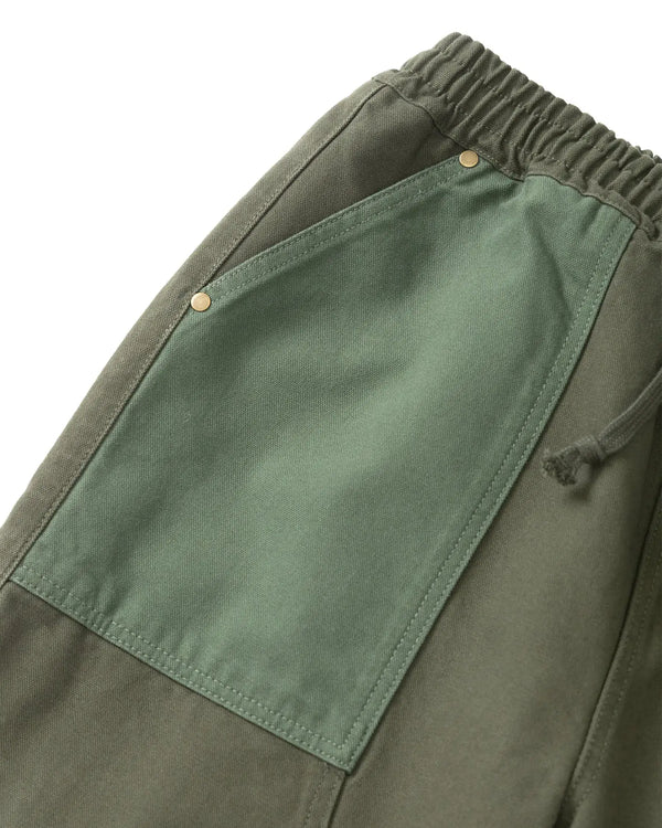 Service Works Patchwork Utility Chef Pants Groen cu zakken cu