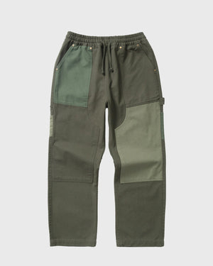  Service Works Patchwork Utility Chef Pants Groen cu ver