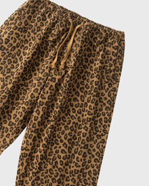 Service Works Patterned Easy Chef Pants Bruin Luipaard bovenaanzicht