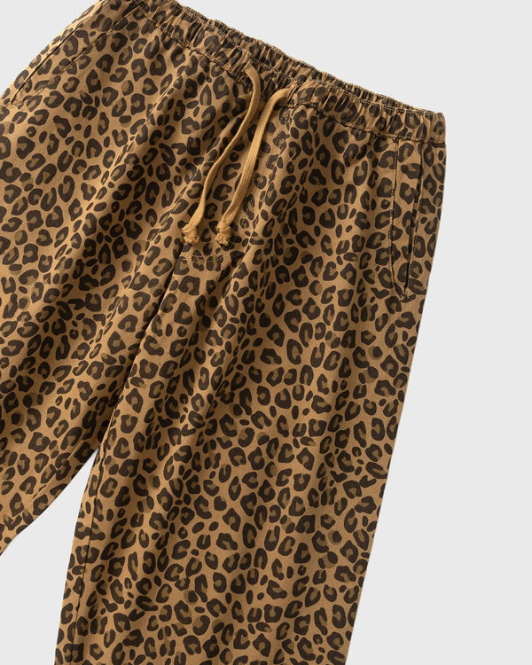 Service Works Patterned Easy Chef Pants Bruin Luipaard bovenaanzicht