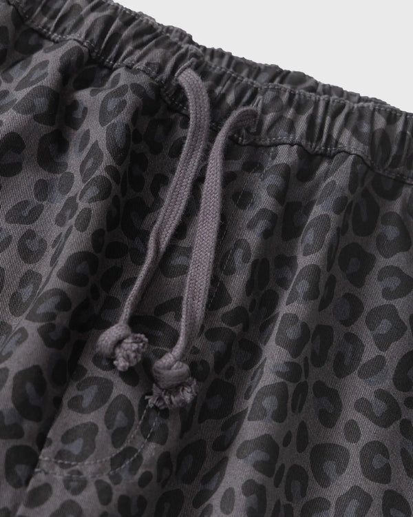 Service Works Patterned Easy Chef Pants Zwart Luipaard touw