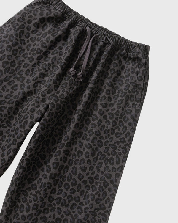 Service Works Patterned Easy Chef Pants Zwart Luipaard bovenaanzicht