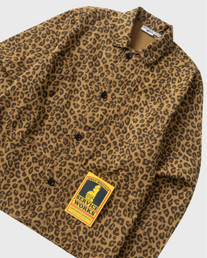 Service Works Patterned Easy Chef Shirt Bruin Luipaard cu