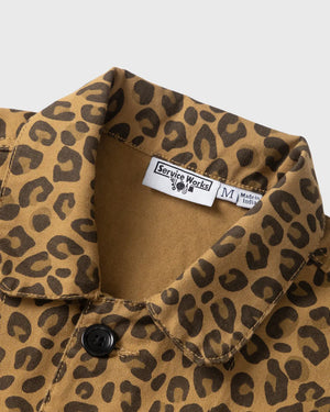 Service Works Patterned Easy Chef Shirt Bruin Luipaard cu