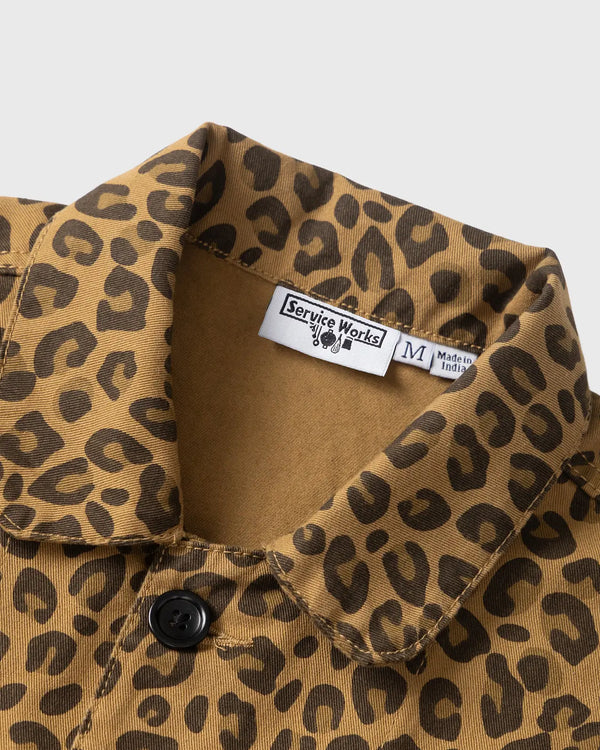 Service Works Patterned Easy Chef Shirt Bruin Luipaard cu