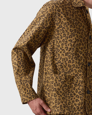 Service Works Patterned Easy Chef Shirt Bruin Luipaard foto 3