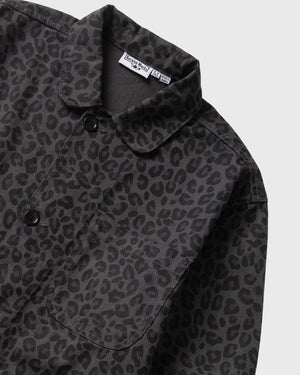Service Works Patterned Easy Chef Shirt Zwart Luipaard boven