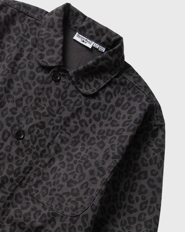 Service Works Patterned Easy Chef Shirt Zwart Luipaard boven