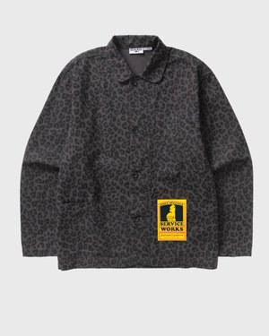 Service Works Patterned Easy Chef Shirt Zwart Luipaard foto 2