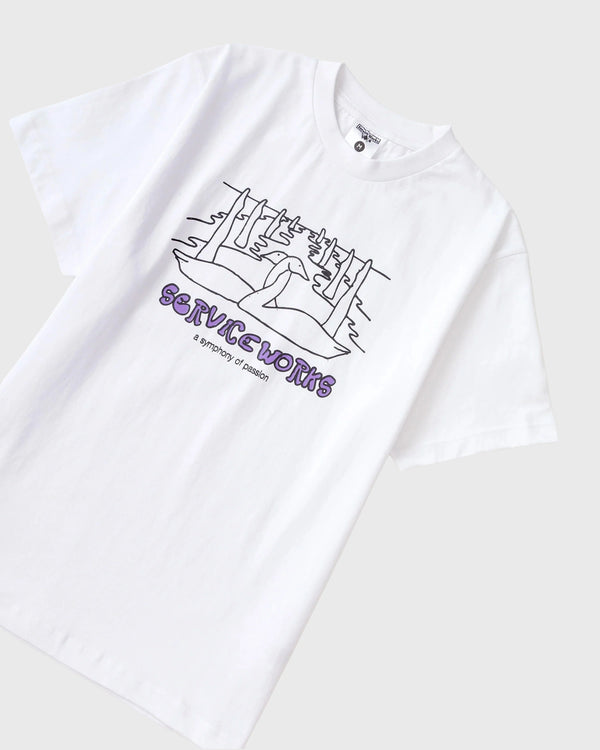 Service Works Symphony Tee Wit boven