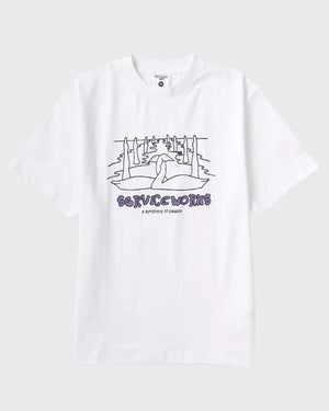 Service Works Symphony Tee Wit boven ver