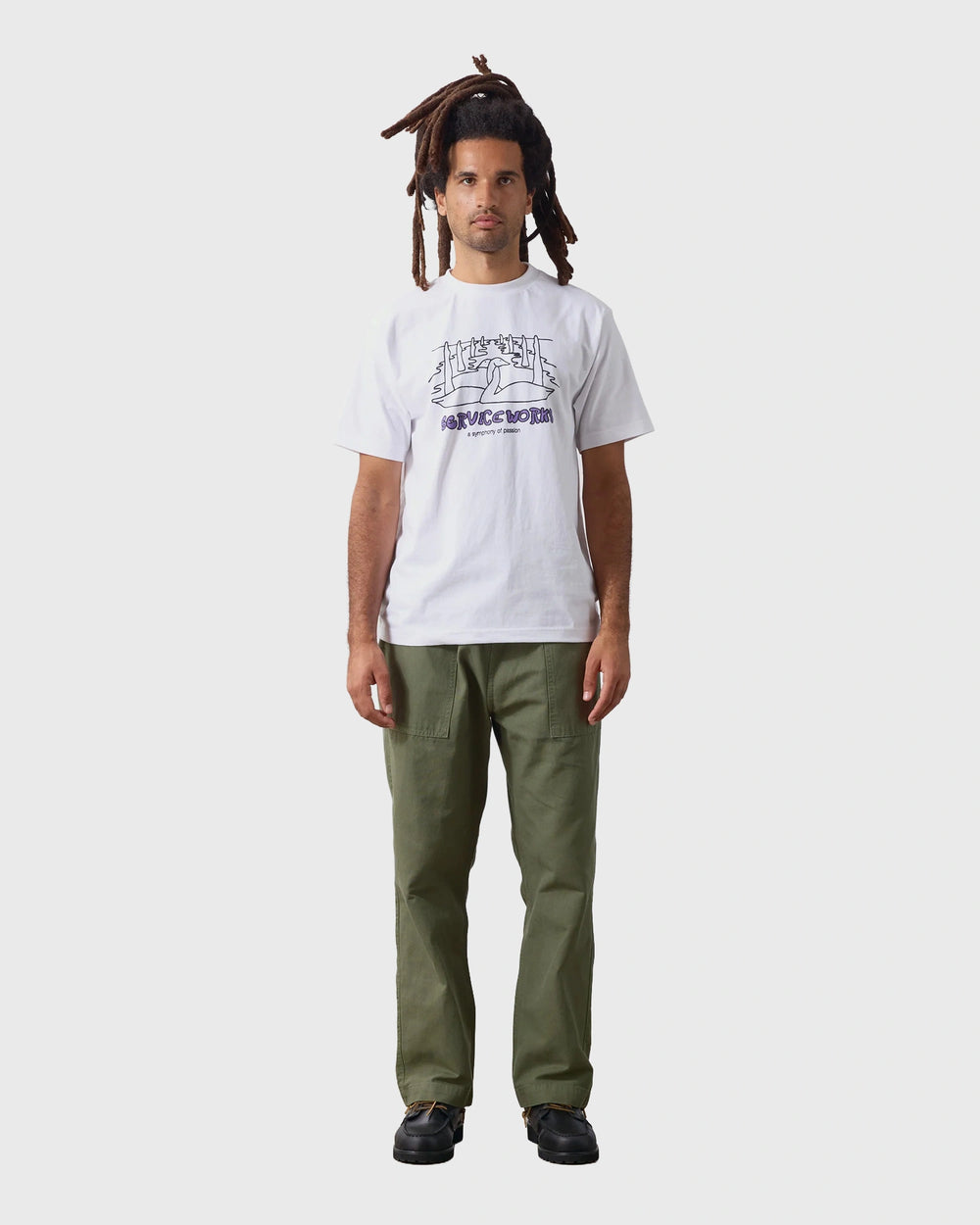 Service Works Symphony Tee Wit voor