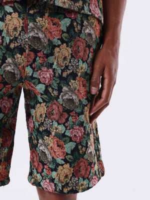 Project X Paris Floral Short Zwart