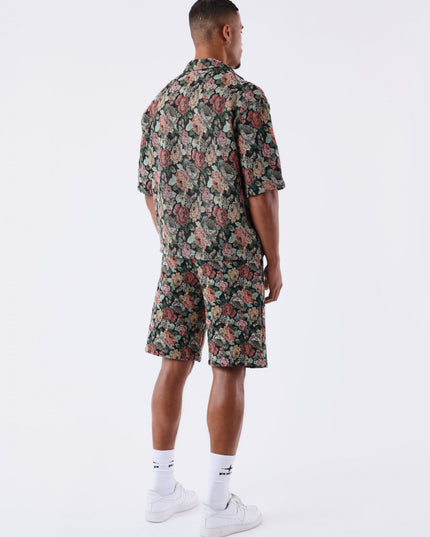 Project X Paris Floral Short Zwart