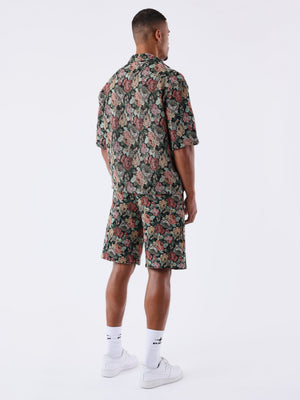 Project X Paris Floral Short Zwart