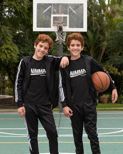 Nimma Basketball t-shirt Zwart