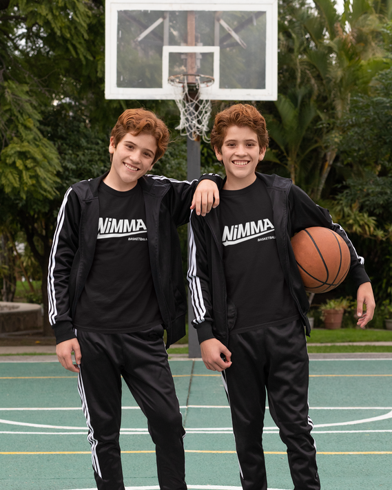 Nimma Basketball t-shirt Zwart
