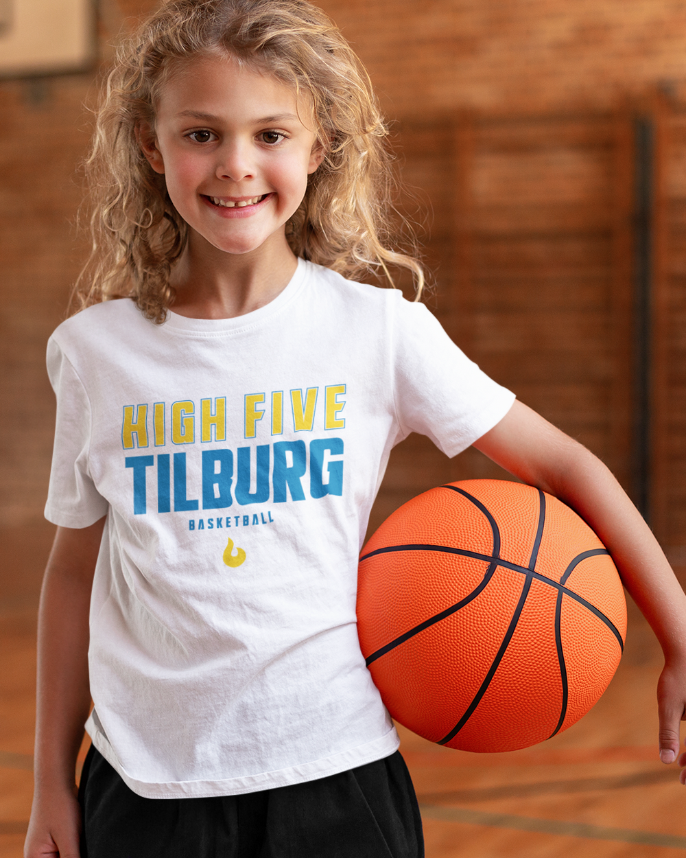 High Five Tilburg Shootingshirt Font Wit