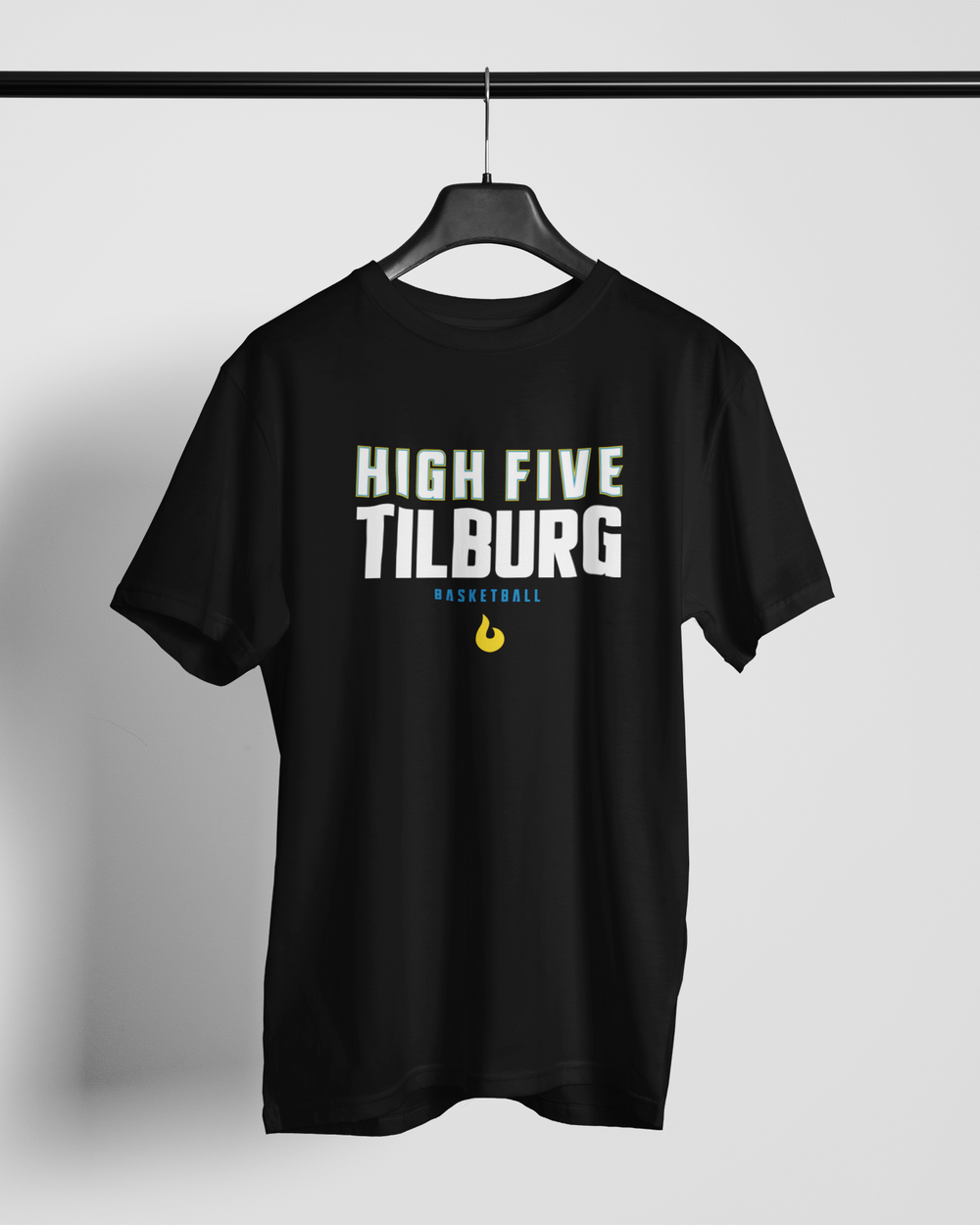 High Five Tilburg Shootingshirt Font Zwart