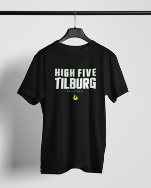 High Five Tilburg Shootingshirt Font Zwart