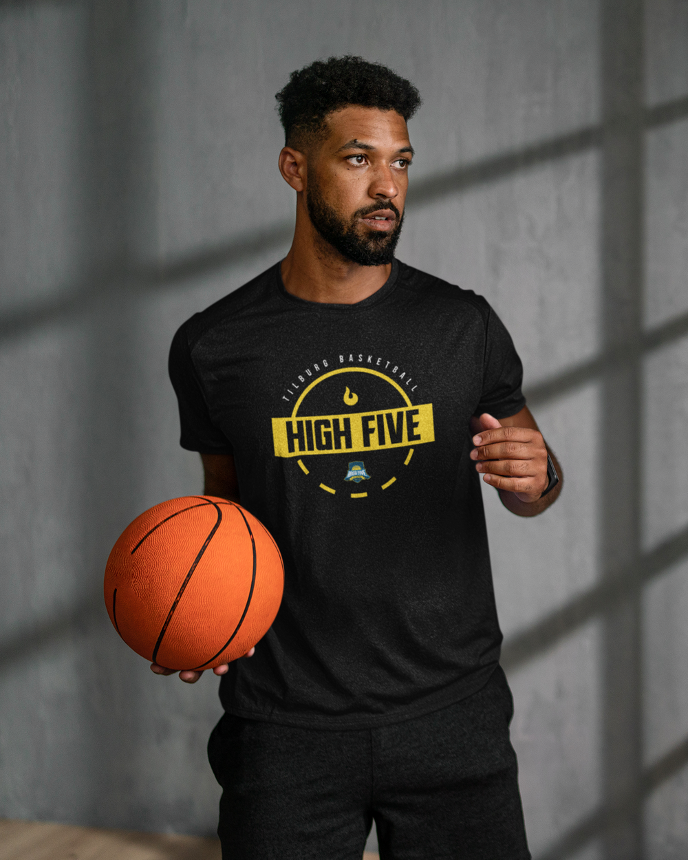 High Five Tilburg Shootingshirt Court Shootingshirt Zwart