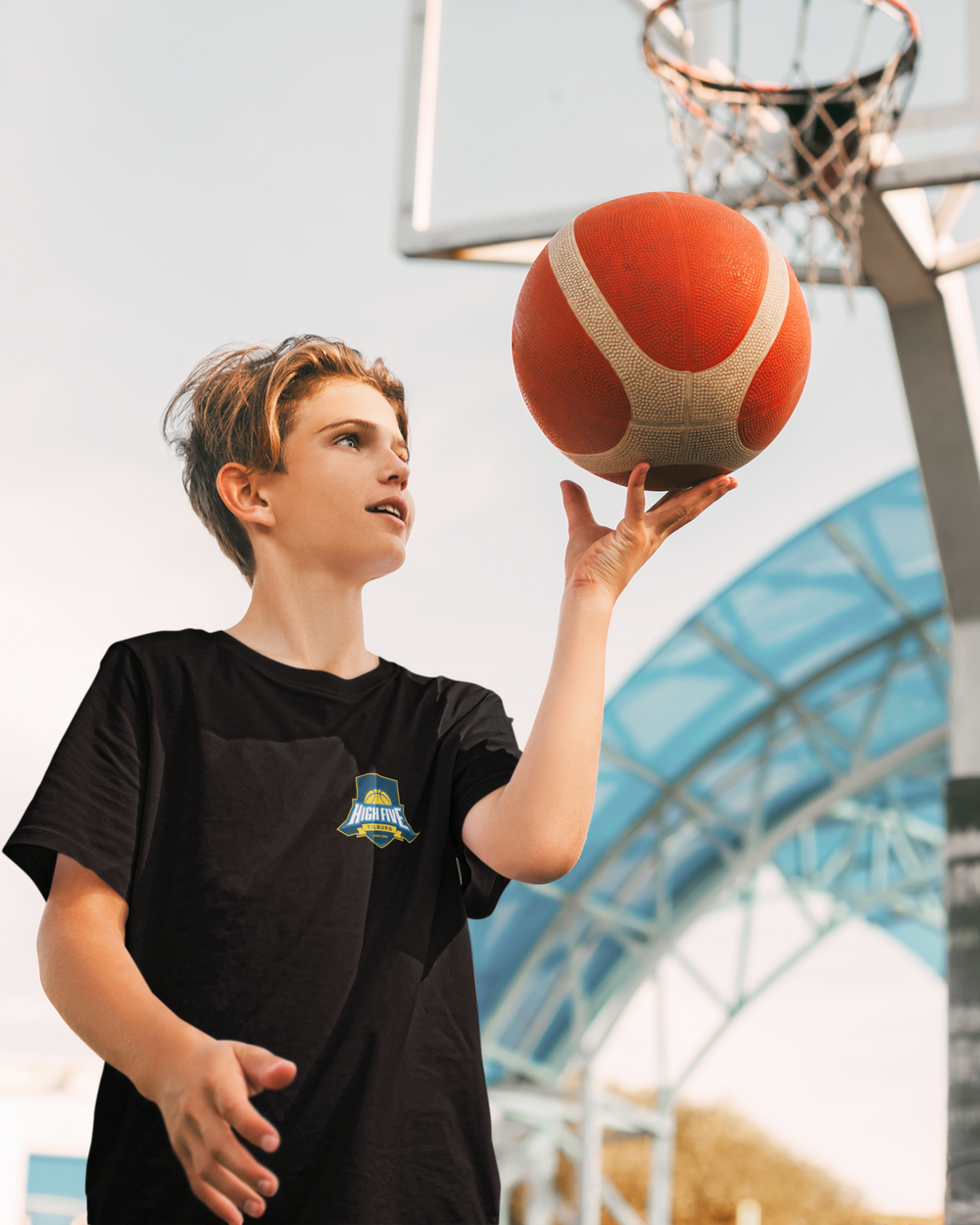High Five Tilburg Shootingshirt Logo Zwart
