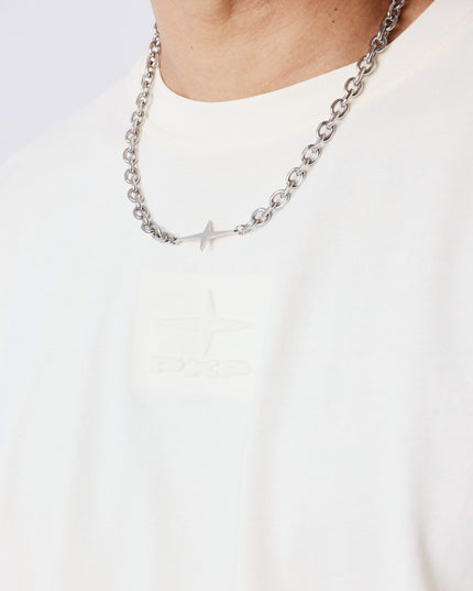 Project X Paris T-shirt Reliëf Gebroken Wit