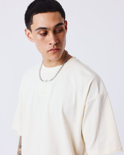 Project X Paris T-shirt Reliëf Gebroken Wit