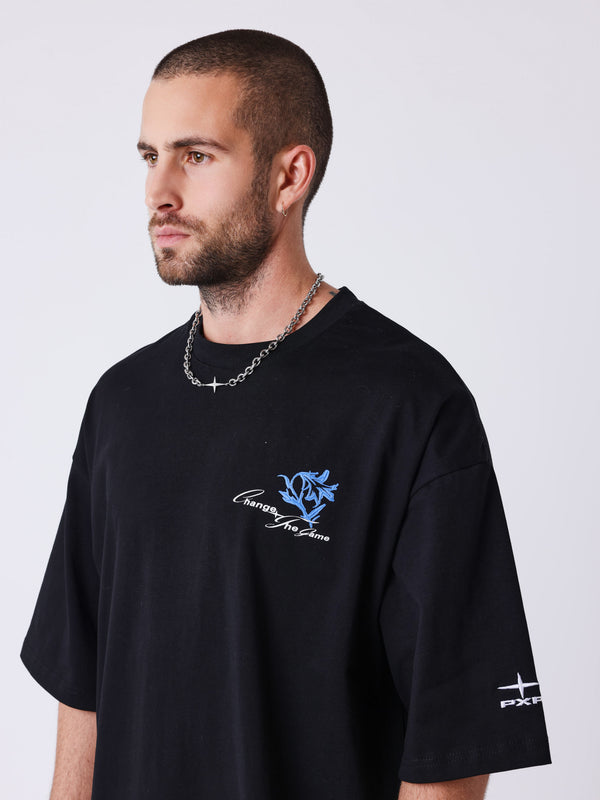 Project X Paris T-shirt Floral Zwart - Burned Sports