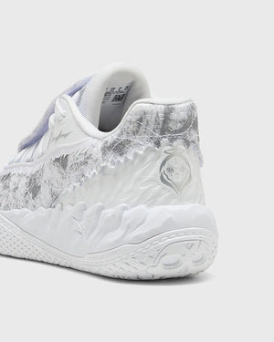 Puma MB.05 Lo Team Basketbalschoen Wit Grijs