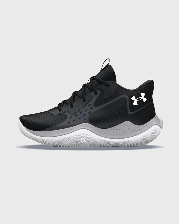 Under Armour Jet '23 GS Basketballschuh Schwarz Grau links