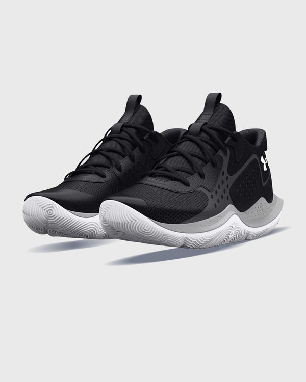 Under Armour Jet '23 GS Basketballschuh Schwarz Grau Seitenansicht