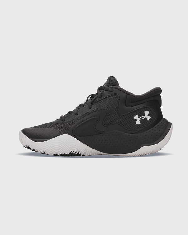 Under Armour Jet '25 GS Basketbalschoen Zwart linkeraanzicht