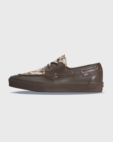 Vans 2-Eyelet Boat Shoe Pony Hair Bootschoen Bruin Luipaard