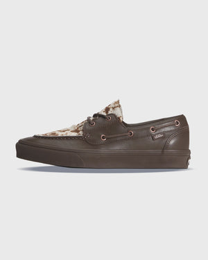 Vans 2-Eyelet Boat Shoe Pony Hair Bootschoen Bruin Luipaard