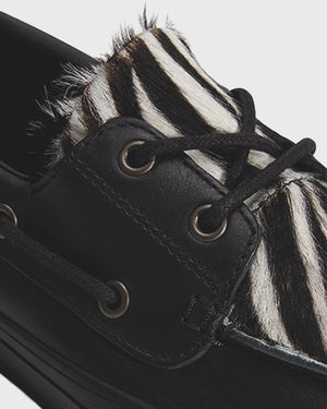 Vans 2-Eyelet Boat Shoe Pony Hair Bootschoen Zwart