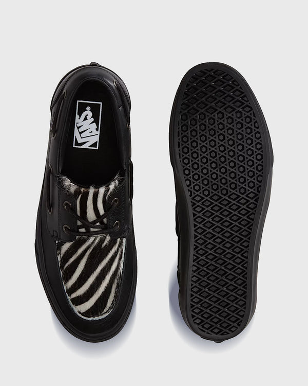 Vans 2-Eyelet Boat Shoe Pony Hair Bootschoen Zwart
