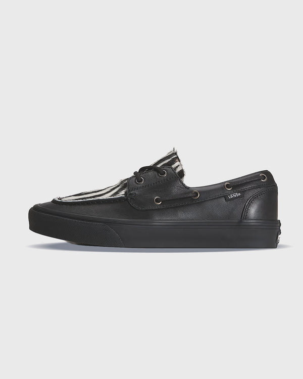 Vans 2-Eyelet Boat Shoe Pony Hair Bootschoen Zwart
