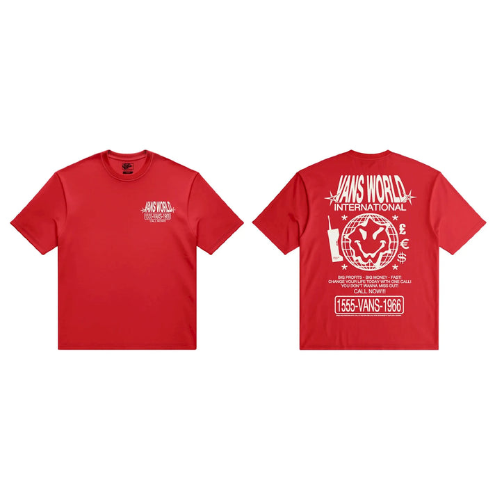 Vans World Intl SS Tee Racing Red