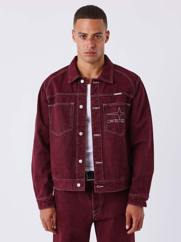 Project X Paris Knock Out Jacket Bordeaux