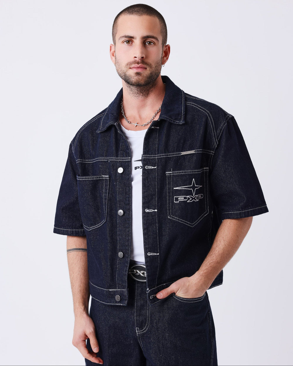 Project X Paris Shirt Knockout Blauw