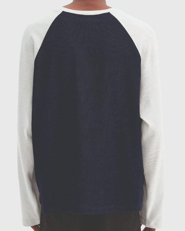 Vicinity Hall Of Fame Longsleeve Donkerblauw Grijs achteraanzicht