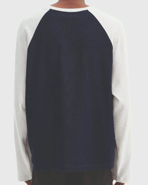 Vicinity Hall Of Fame Longsleeve Donkerblauw Grijs achteraanzicht