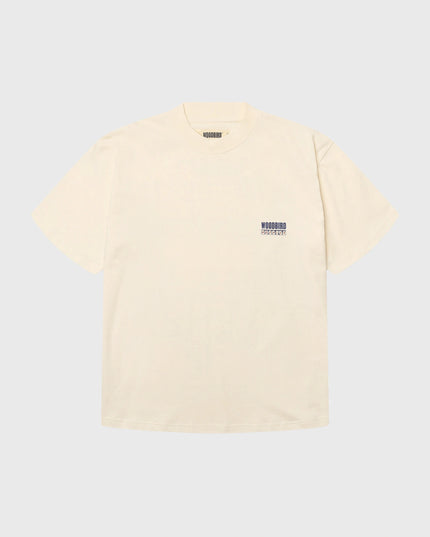 Woodbird Balo Cart T-shirt Gebroken Wit