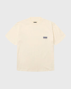 Woodbird Balo Cart T-shirt gebroken wit, vooraanzicht plat gelegd