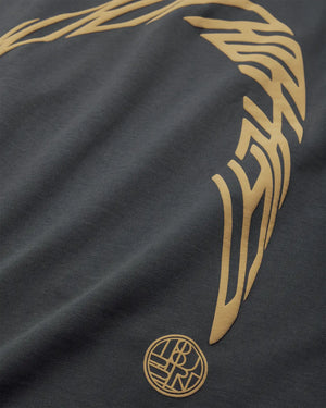Woodbird Beam LS Warp Tee Blauw cu