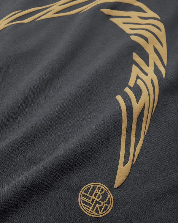 Woodbird Beam LS Warp Tee Blauw cu
