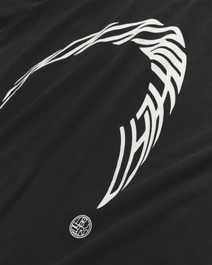 Woodbird Juno Warp Acid T-shirt Washed Black