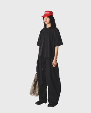 Woodbird Juno Warp Acid T-shirt Washed Black