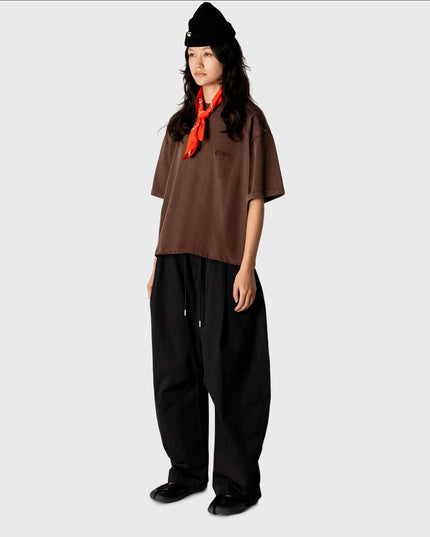 Woodbird Juno Warp Acid T-shirt Washed Brown